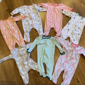3-6 month baby girl pajama bundle